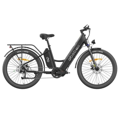 GOGOBEST GF850 Electric Bike 48V 500W Motor 32km/h Max Speed 2*10.4Ah Batteries 130km Range Shimano 7 Speed Gear – Black