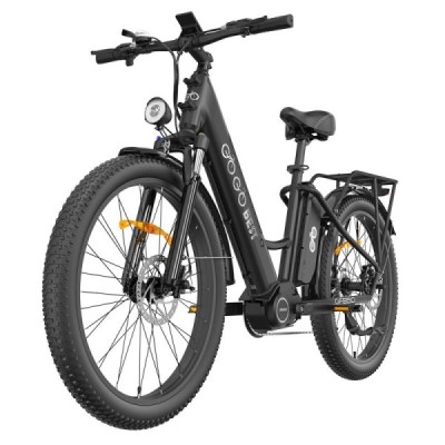 GOGOBEST GF850 Electric Bike 48V 500W Motor 32km/h Max Speed 2*10.4Ah Batteries 130km Range Shimano 7 Speed Gear – Black