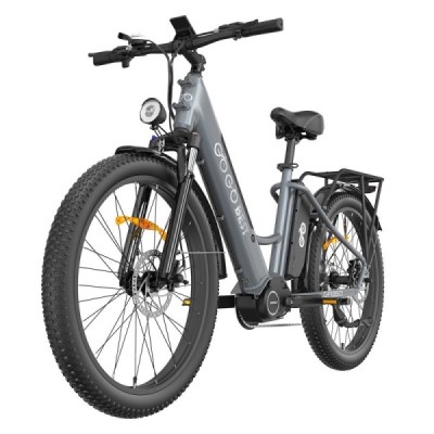 GOGOBEST GF850 Electric Bike 48V 500W Motor 32km/h Max Speed 2*10.4Ah Batteries 130km Range Shimano 7 Speed Gear – Grey