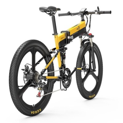 BEZIOR X500 PRO Electric Mountain Folding Bike 500W Motor 10.4Ah Removable Battery 30km/h Max Speed – Black