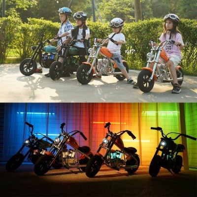 EU Plug  Hyper GOGO EL-MB03P 12in 24V 160W Electric motorcycle for children