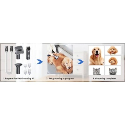 Proscenic Kit de cuidado de mascotas para aspiradoras inalámbricas inteligentes P10/P10 Pro/P11/P11