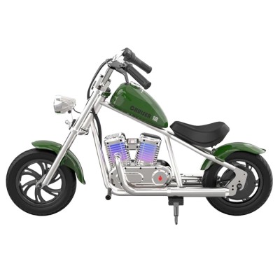 HYPER GOGO Cruiser 12 Plus with App Electric Motorcycle for Kids with App 12'' Pneumatic Tires Bluetooth Speaker Fog