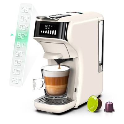 HiBREW H1B 6-in-1 Pods Coffee Maker  600ml Water Tank  19 Bar Pressure Extraction  Cold/Hot Mode  LED Indicator  for Kcup*/Nes*