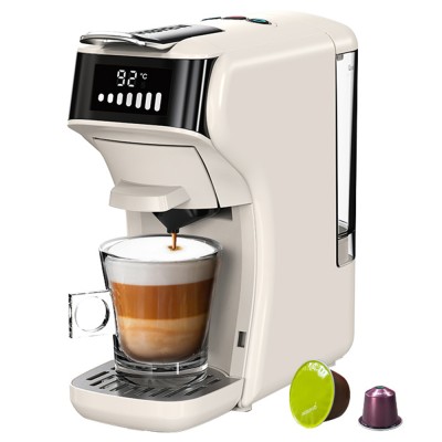 HiBREW H1B 6-in-1 Pods Coffee Maker  600ml Water Tank  19 Bar Pressure Extraction  Cold/Hot Mode  LED Indicator  for Kcup*/Nes*