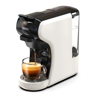 HiBREW H1A 1450W Espresso Coffee Machine  19 Bar Extraction  Hot/Cold 4-in-1 Multiple Capsule Coffee Maker - Black