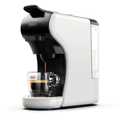 HiBREW H1A 1450W Espresso Coffee Machine  19 Bar Extraction  Hot/Cold 4-in-1 Multiple Capsule Coffee Maker - Black