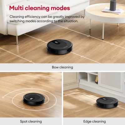 Ultenic D5 Robot Vacuum Cleaner  3000Pa Powerful Suction  120min Max  Runtime  3 Cleaning Modes  Carpet Auto-boost  Automatic R