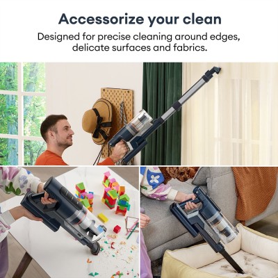 Ultenic FS1 Cordless Vacuum Cleaner with Auto-Empty Station  30KPa Suction  450W Motor  4 Speed Modes  Touchscreen