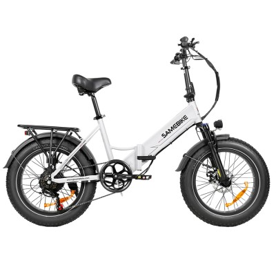 SAMEBIKE LOTDM200-II Folding Electric Bike  750W Motor  48V 13Ah Battery  20*4 Inch Fat Tire  40km/h Max Speed  80km Range  Dua