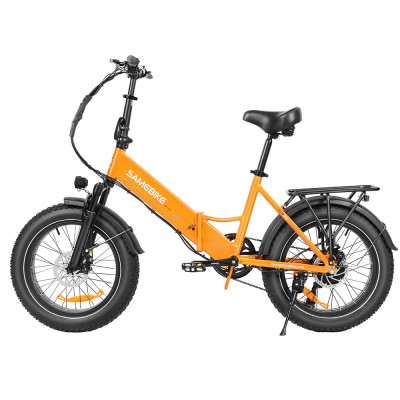 SAMEBIKE LOTDM200-II Folding Electric Bike  750W Motor  48V 13Ah Battery  20*4 Inch Fat Tire  40km/h Max Speed  80km Range  Dua