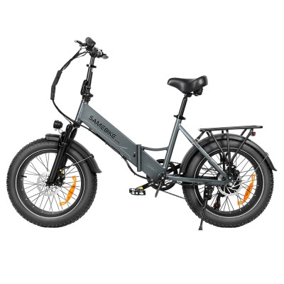 SAMEBIKE LOTDM200-II Folding Electric Bike  750W Motor  48V 13Ah Battery  20*4 Inch Fat Tire  40km/h Max Speed  80km Range  Dua