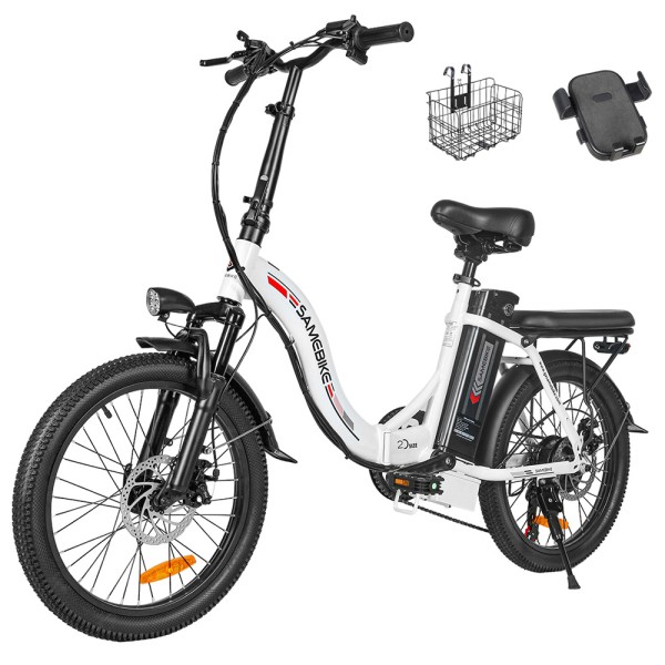 SAMEBIKE CY20 Folding Electric Bike  20*2 35-inch Spoke Wheel  350W Motor  36V 12Ah Battery  32km/h Max Speed  80km Max Range  