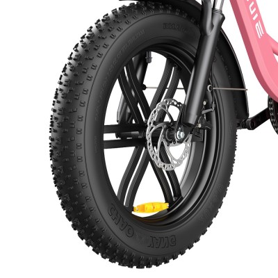 ENGWE L20 Electric Bike 20*4 0 inch Mountain Tire 250W Motor 25km/h Max Speed 48V 13Ah Battery 140km Mileage - Rose Red