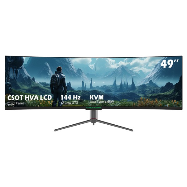 Monitor gaming Titan Army C49SHC 49", curvo, 3840x1080, 32:9