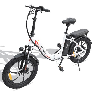 Bicicleta eléctrica FAFREES F20 blanca