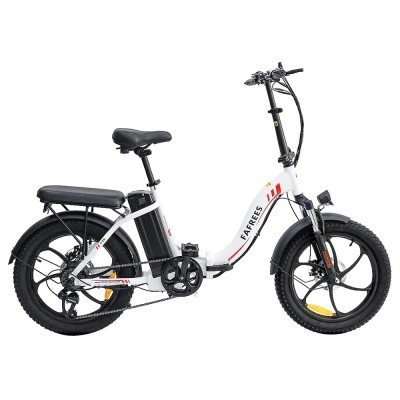 Bicicleta eléctrica FAFREES F20 blanca