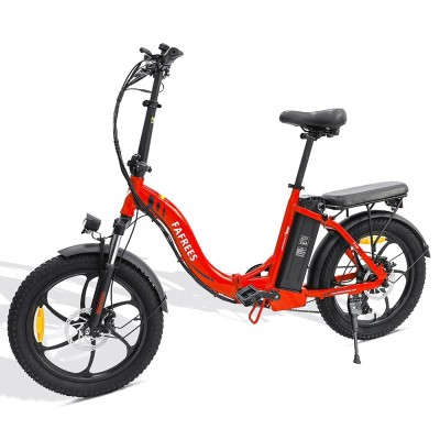 Bicicleta eléctrica FAFREES F20 roja