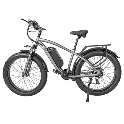 CMACEWHEEL M26 Electric Bike 26*4.0in CST Tire 750W Motor 40-45km Max Speed 48V 17Ah Battery 110km Range – Grey